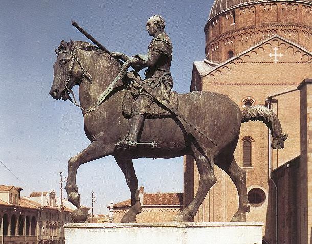 Erasmo da Narni detto il Gattamelata. Monumento in bronzo di Donatello. Padova