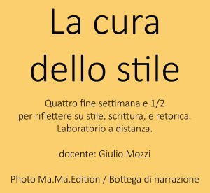 Retorica, Stile, Figure retoriche, Scrittura creativa, Corsi di scrittura creativa, Creative writing, Bottega di narrazione